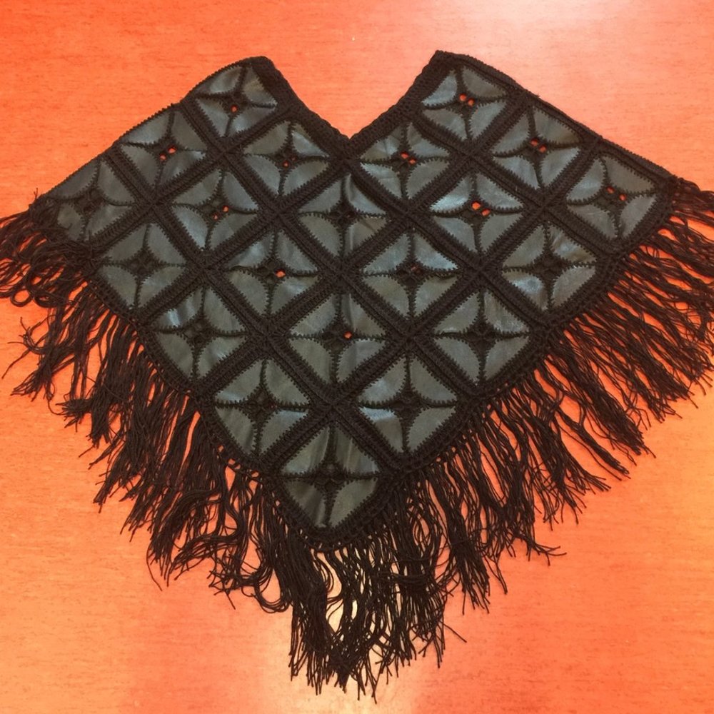 Leather Poncho